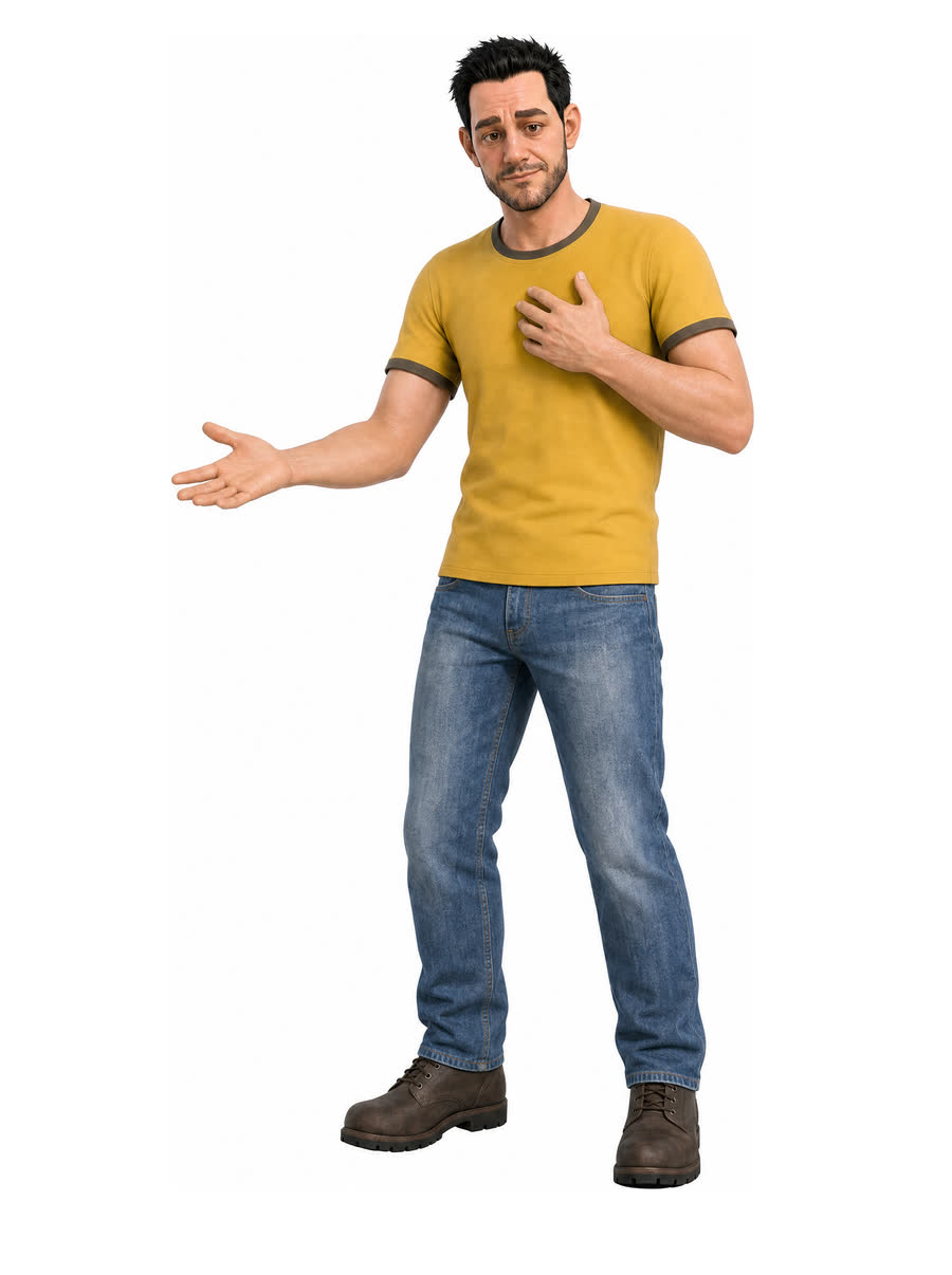 Alfonzo explaining sticker