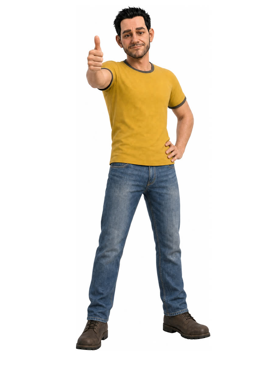 Alfonzo thumbs up sticker